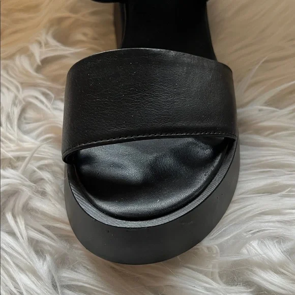 Lonza Cample Black Platform Sandals Size EU42